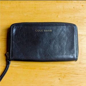 Cole Haan Leather Wristlet Wallet